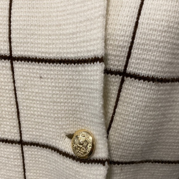 LILLY OF CALIFORNIA VINTAGE CREAM SWEATER JACKET  LARGE - Picture 5 of 16
